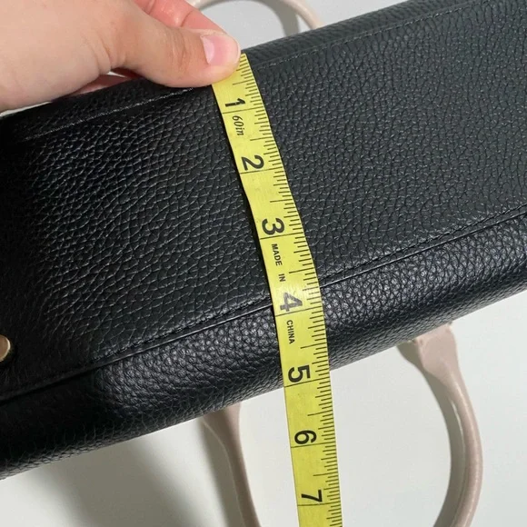 Kate Spade Sawyer Henderson Street Black Satchel Crossbody Bow cons - Picture 9 of 14